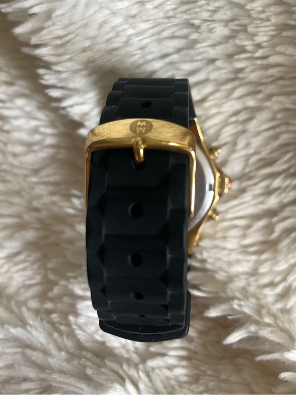 Michele Tahitian Jelly Bean 
Gold-Tone Chronograph Watch - Picture 10 of 12